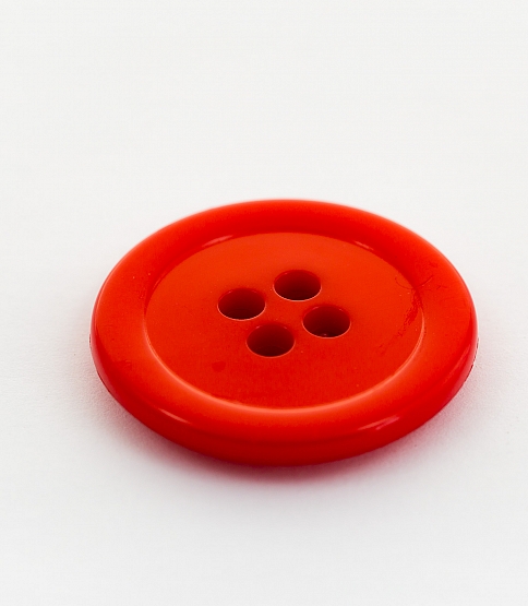 Clown Button 4 Hole Size 54L x10 Red